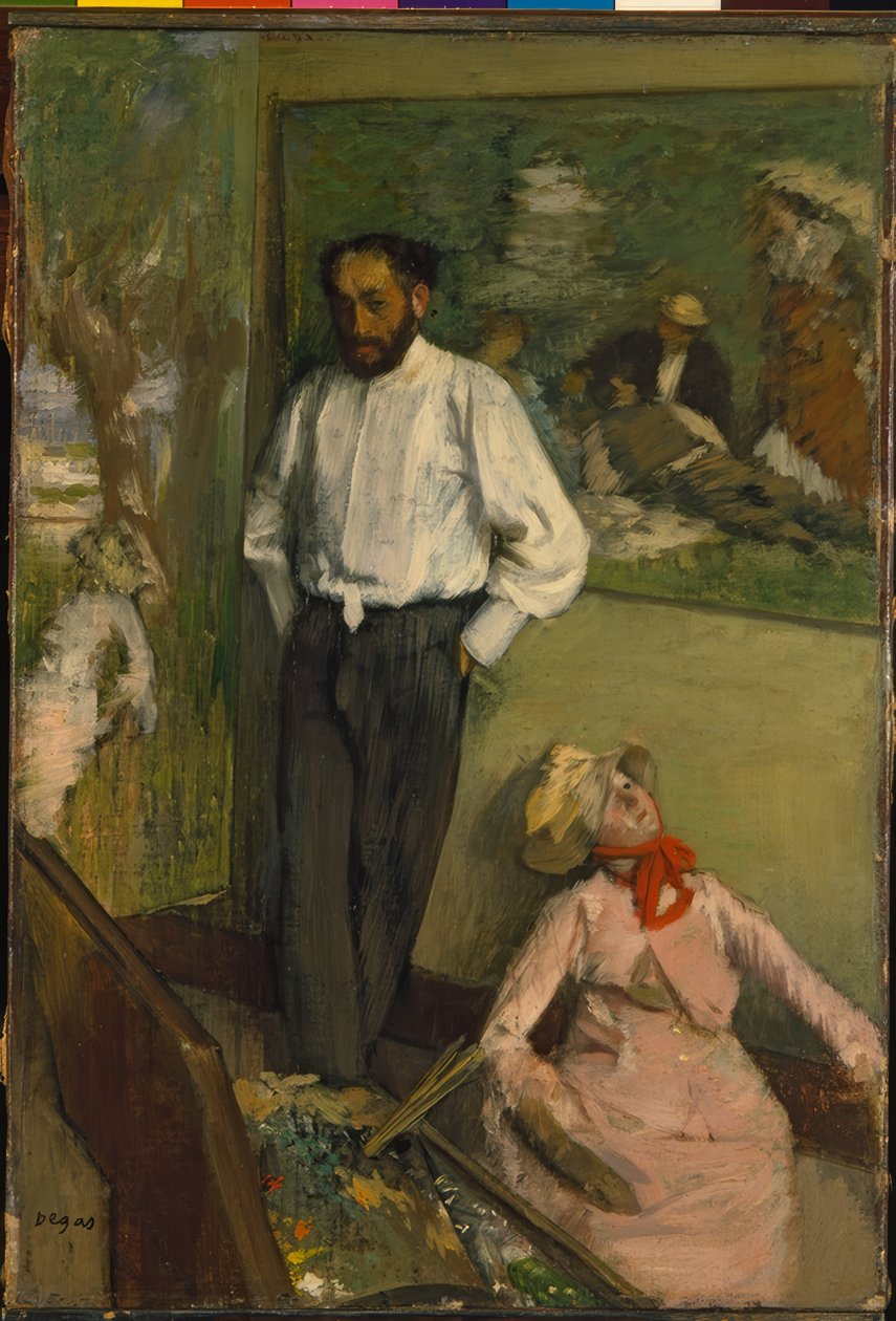 Muž a loutka od Edgar Degas