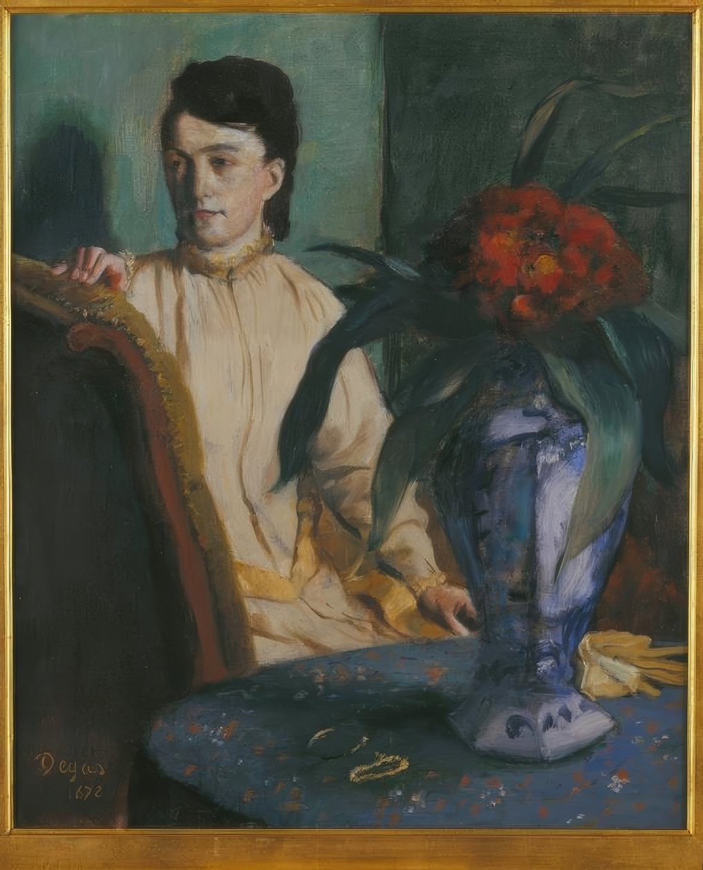 Žena s vázou od Edgar Degas