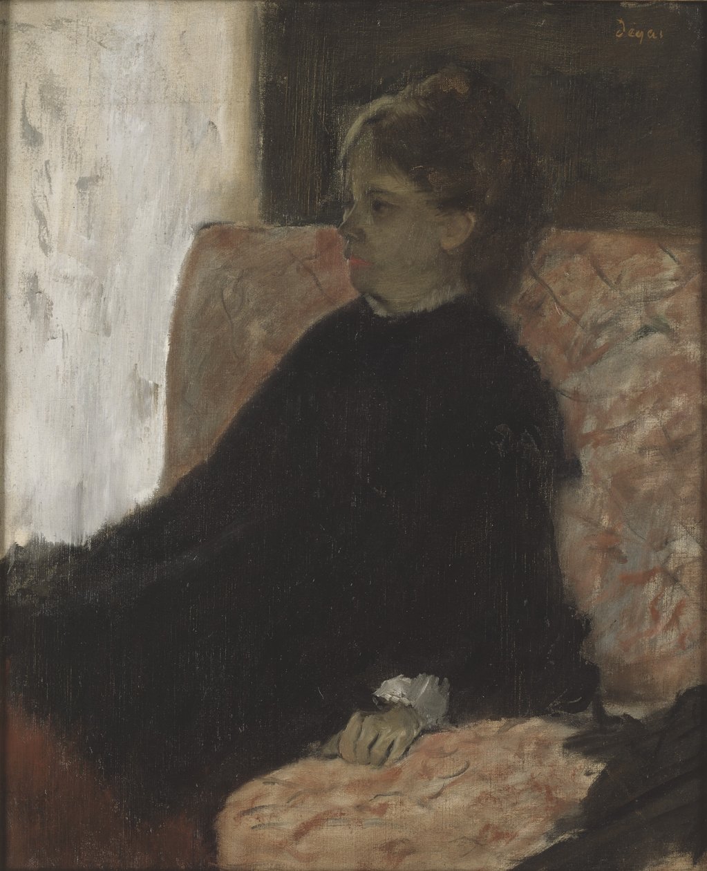 Dáma v černém od Edgar Degas