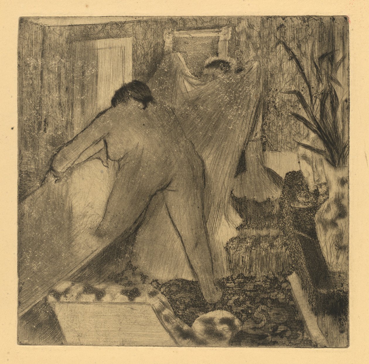 Odcházení z lázně, 18791880. od Edgar Degas