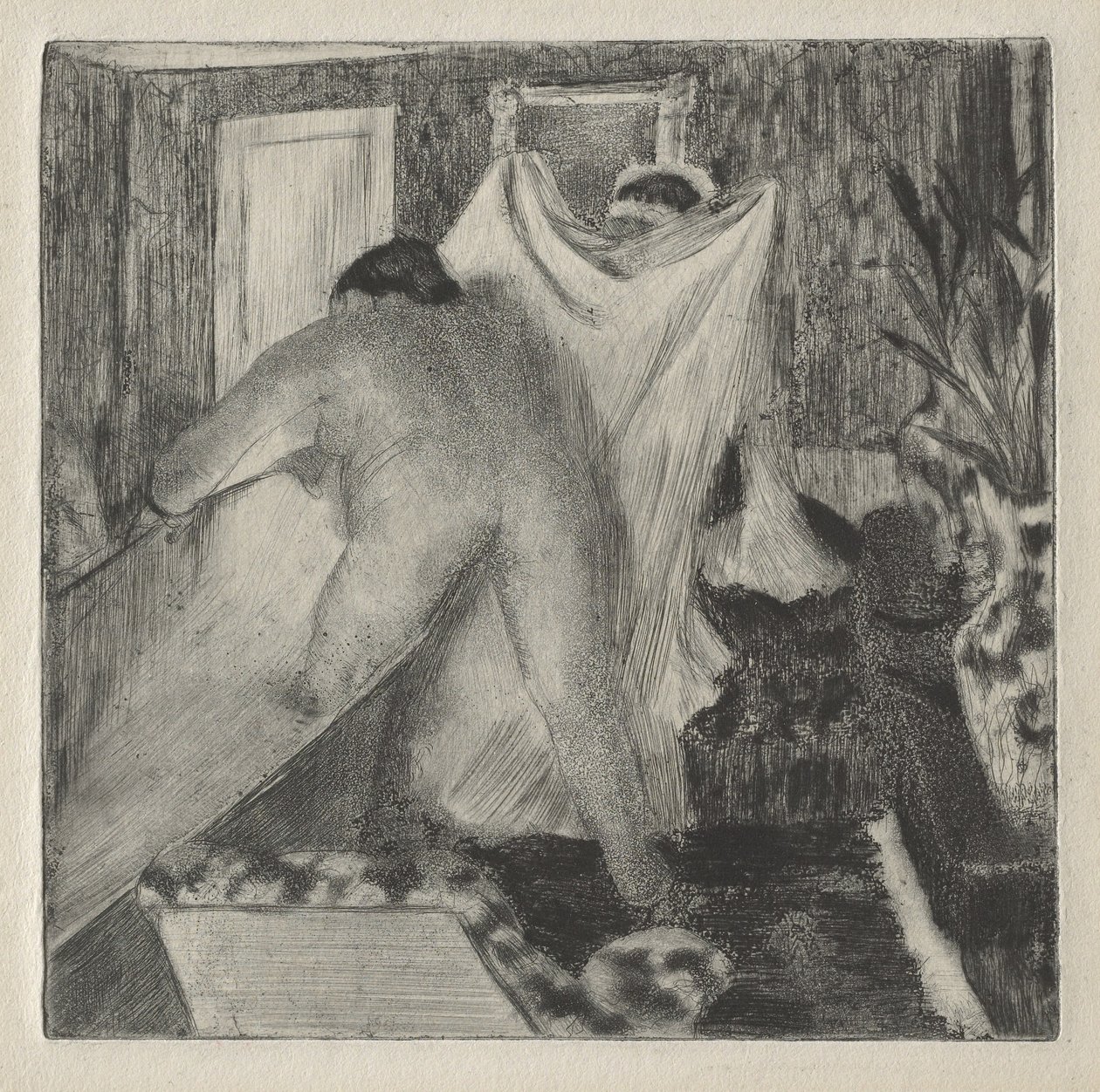 Odcházení z lázně, c.1878-80 od Edgar Degas