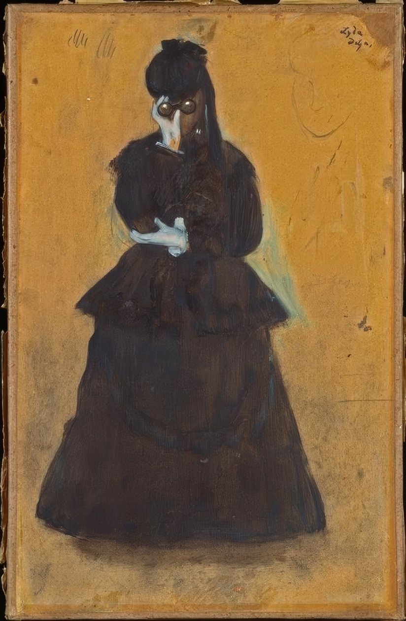 Lyda (Žena s dalekohledem) od Edgar Degas