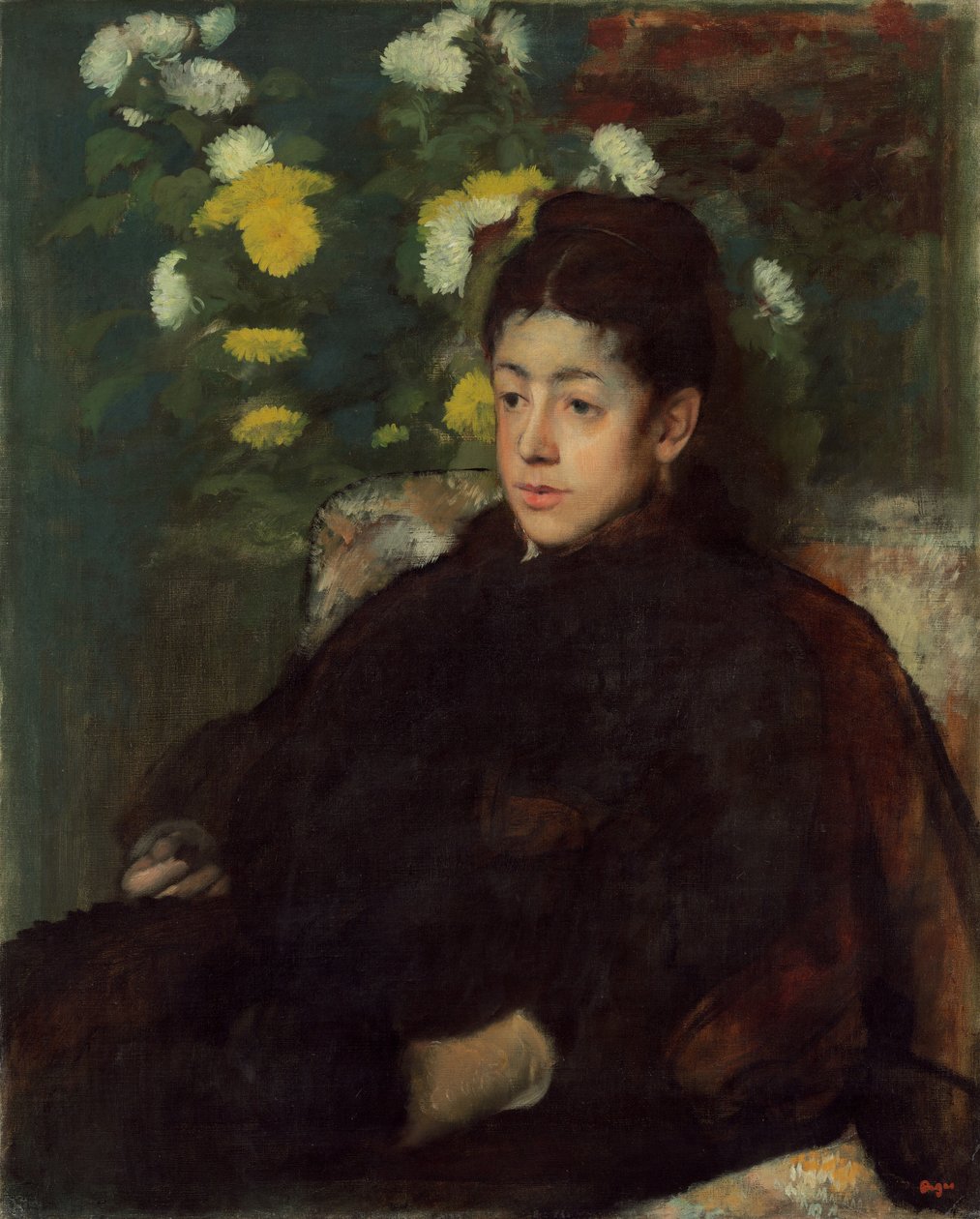 Mademoiselle Malot, c. 1877. od Edgar Degas
