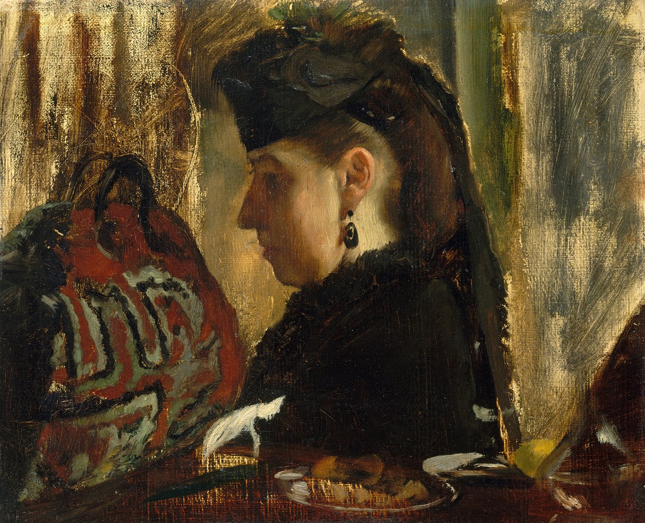 Slečna Marie Dihau 1843-1935, 1867-68. od Edgar Degas