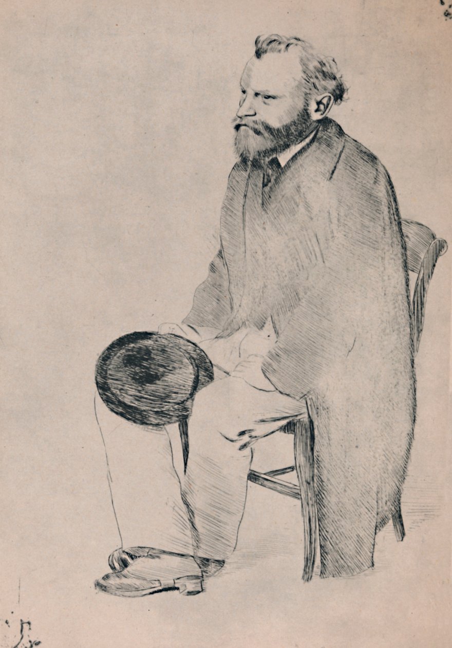 Portrét sedícího Maneta, kolem roku 1865, 1946. od Edgar Degas