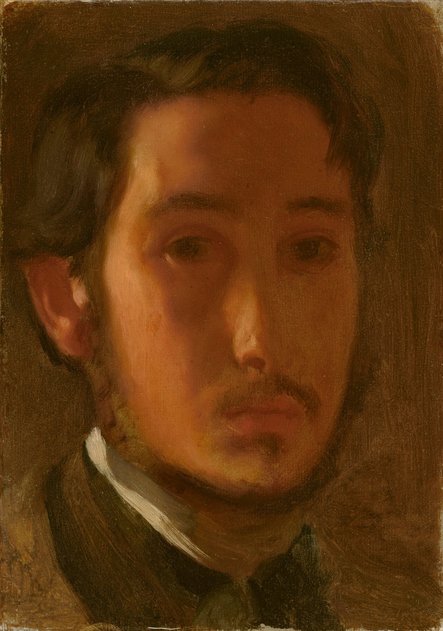 Autoportrét s bílým límečkem, c. 1857. od Edgar Degas