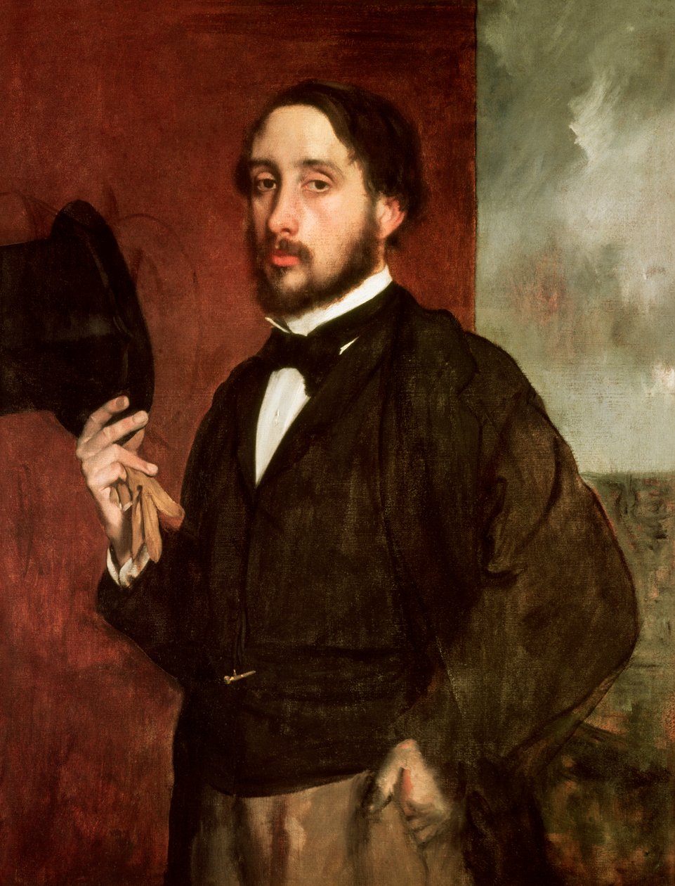 Autoportrét, kolem roku 1862 (olej na plátně) od Edgar Degas