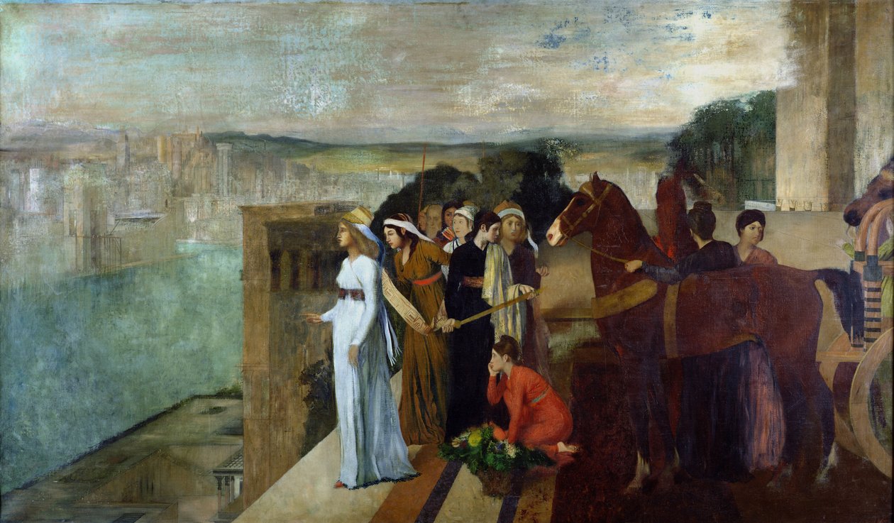 Semiramis Building Babylon, 1861 od Edgar Degas