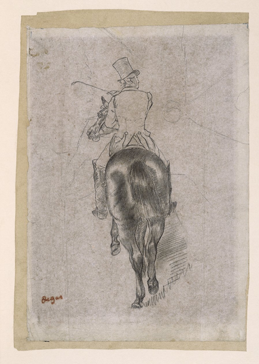 Pobídnutí na koni od Edgar Degas