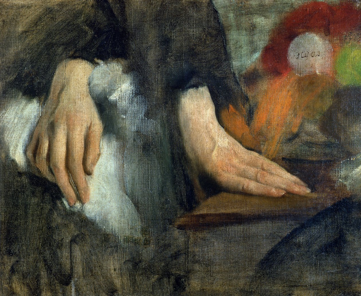 Studium rukou, 1859-60 od Edgar Degas