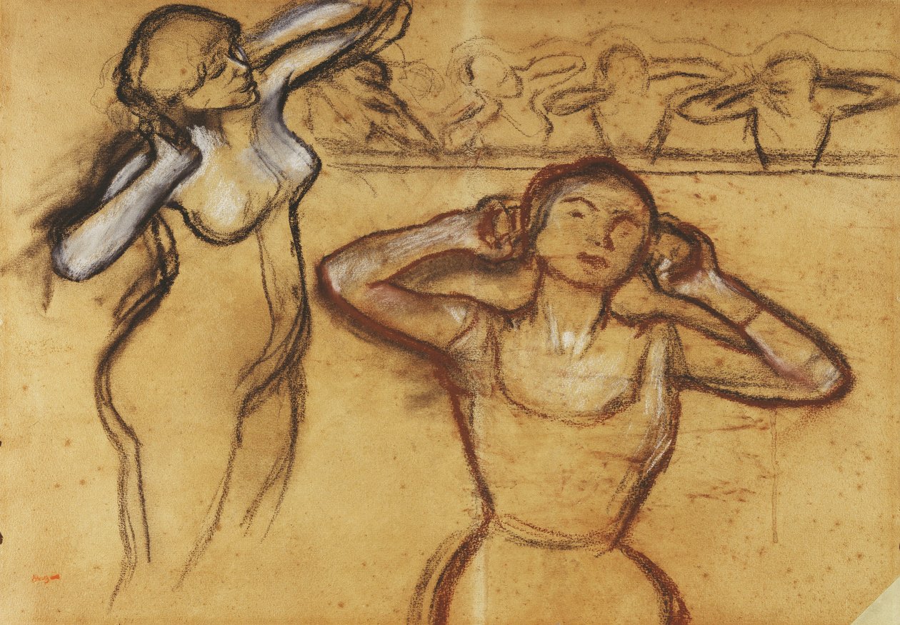 Studie tanečnice; studium tanečnice, od Edgar Degas