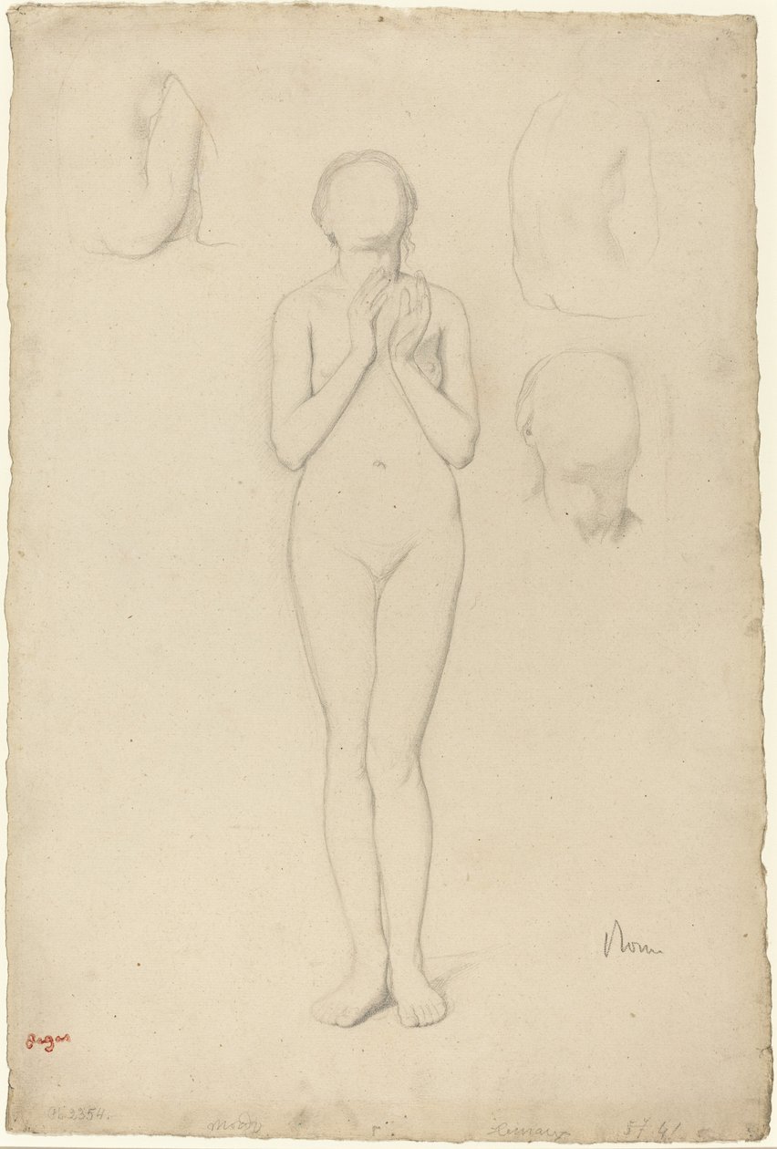 Studie ženského aktu od Edgar Degas