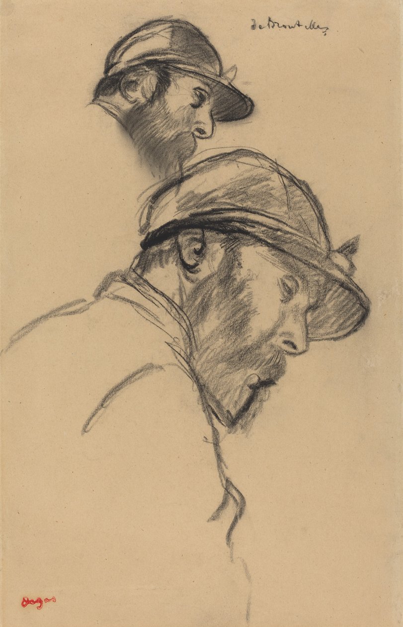 Studie žokeje (M. de Broutelles) od Edgar Degas