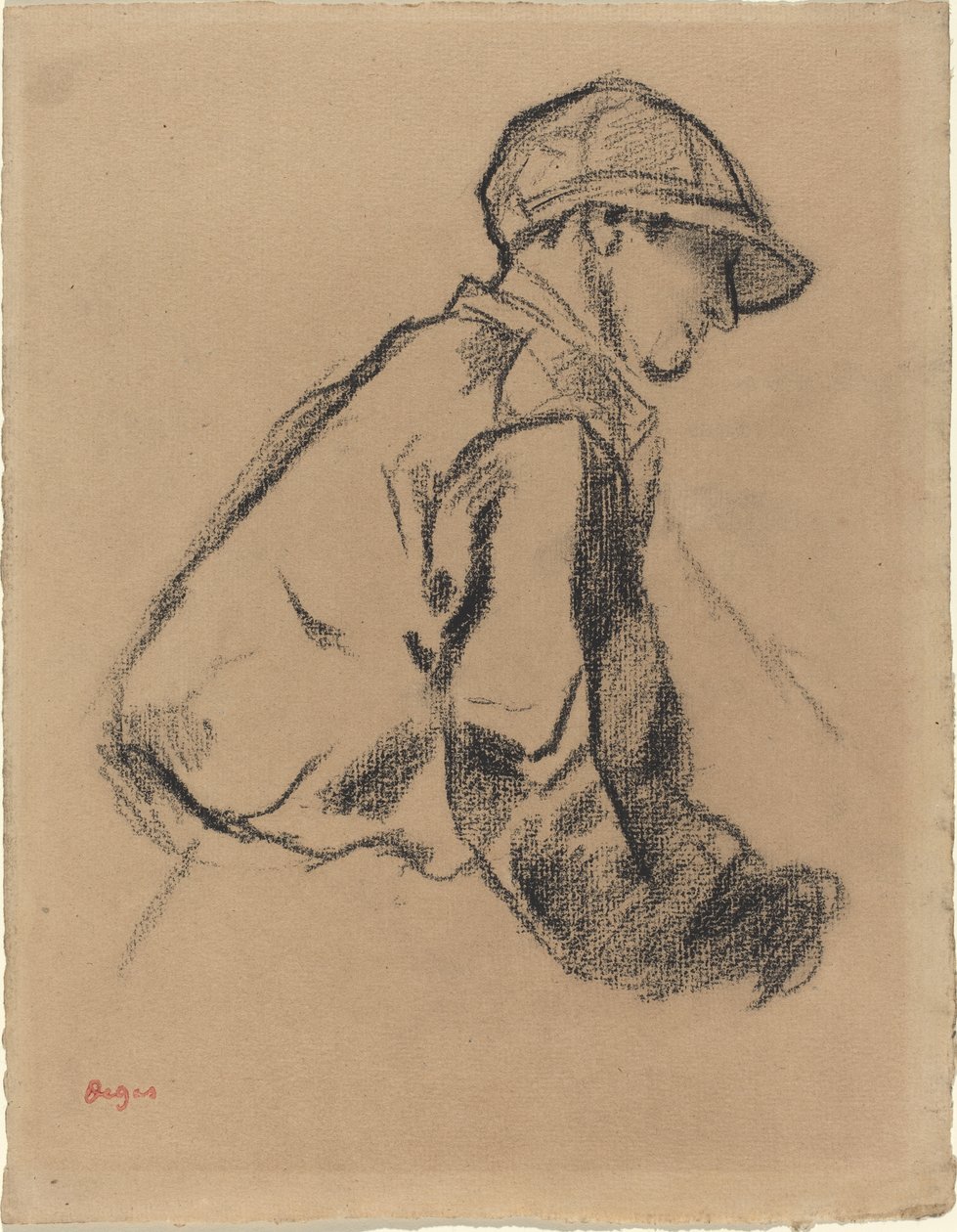 Studie žokeje, c.1884 od Edgar Degas