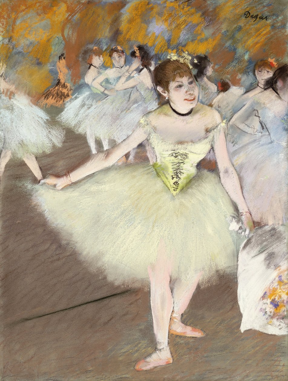 Sur La Scene, 1879-1881 od Edgar Degas