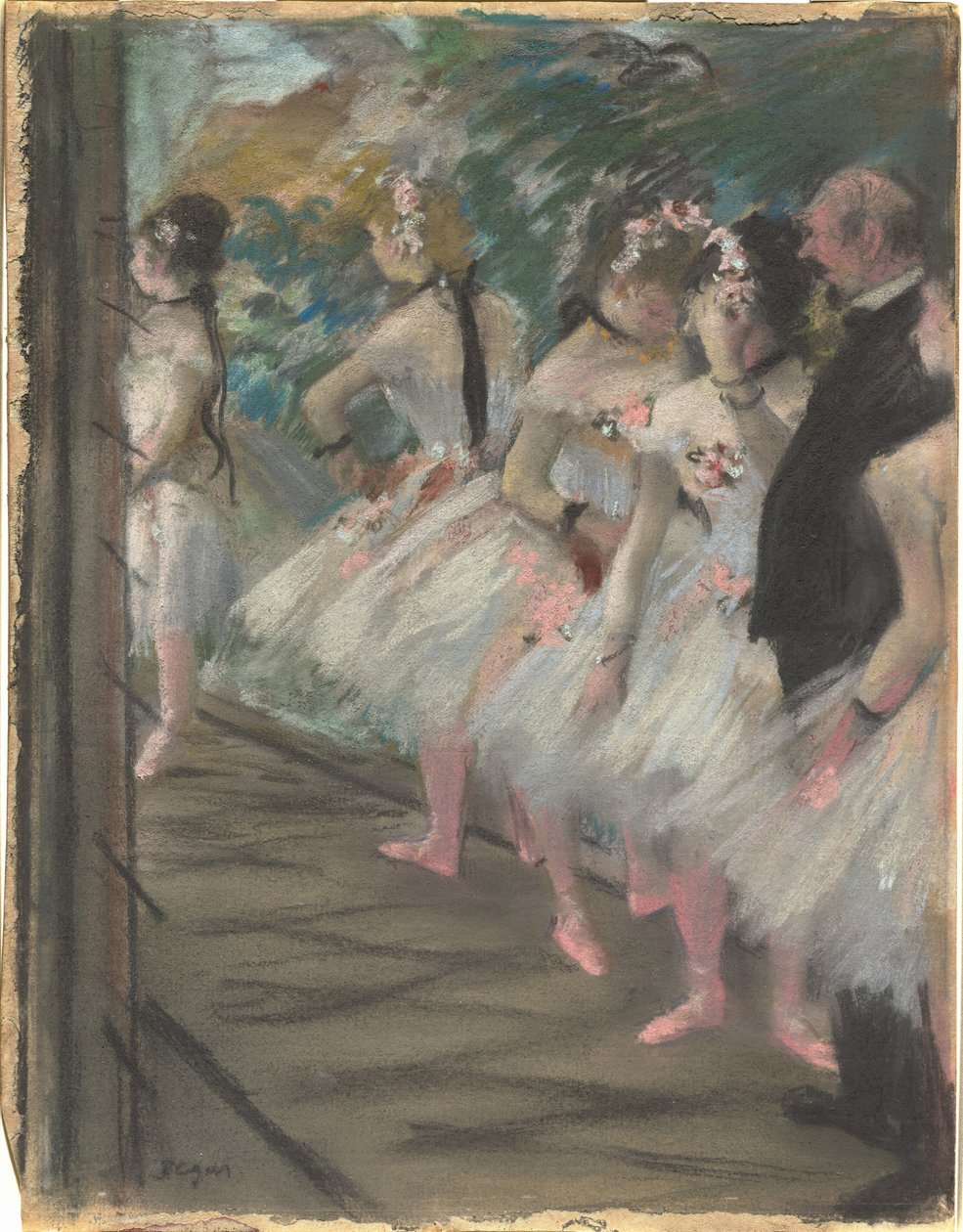 The Ballet, c.1880 (pastel na papíře) od Edgar Degas
