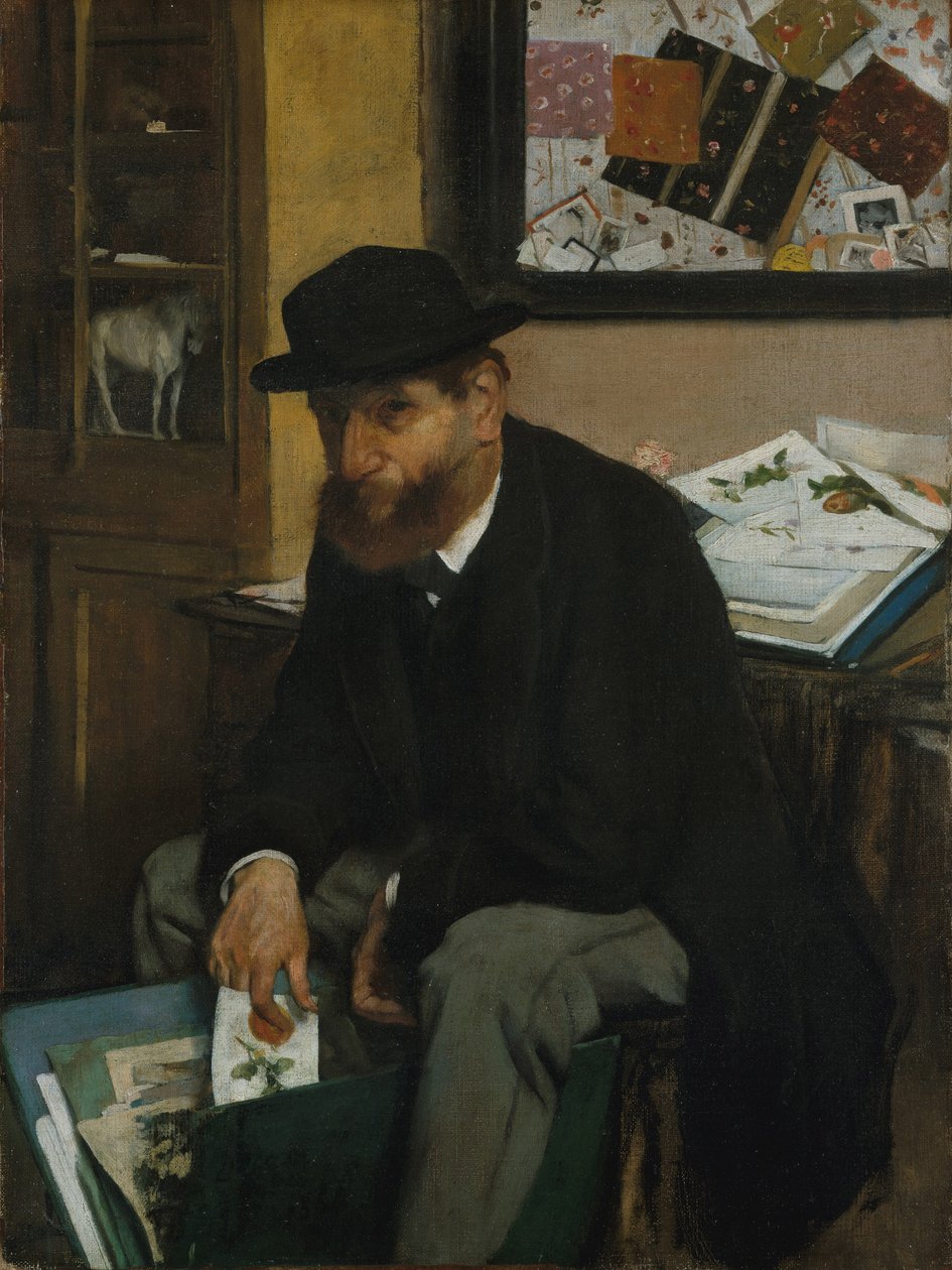 Sběratel tisků, 1866 od Edgar Degas
