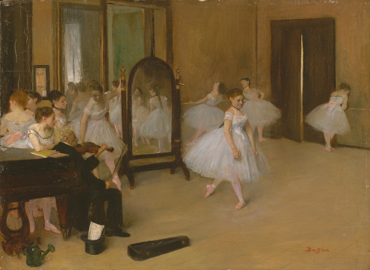 Taneční třída, asi 1871 (olej na plátně) od Edgar Degas