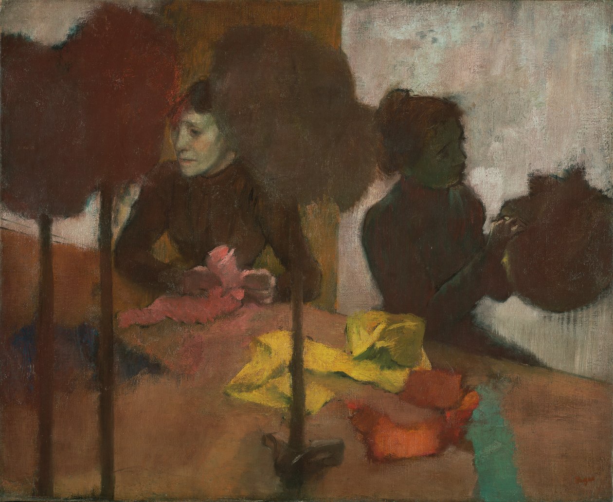 The Milliners, cca 1882-1905 (olej na plátně) od Edgar Degas