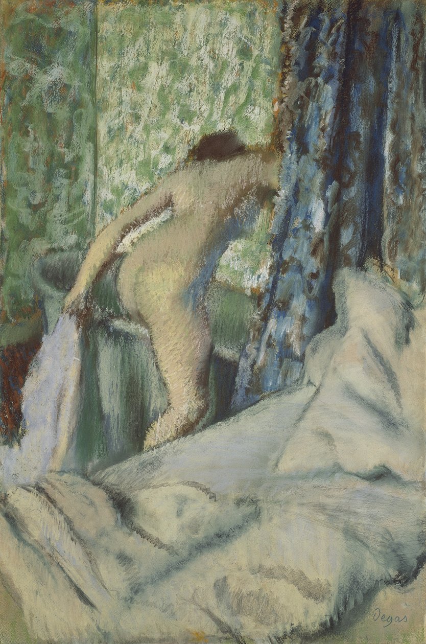 Ranní koupel, 1887-90 od Edgar Degas