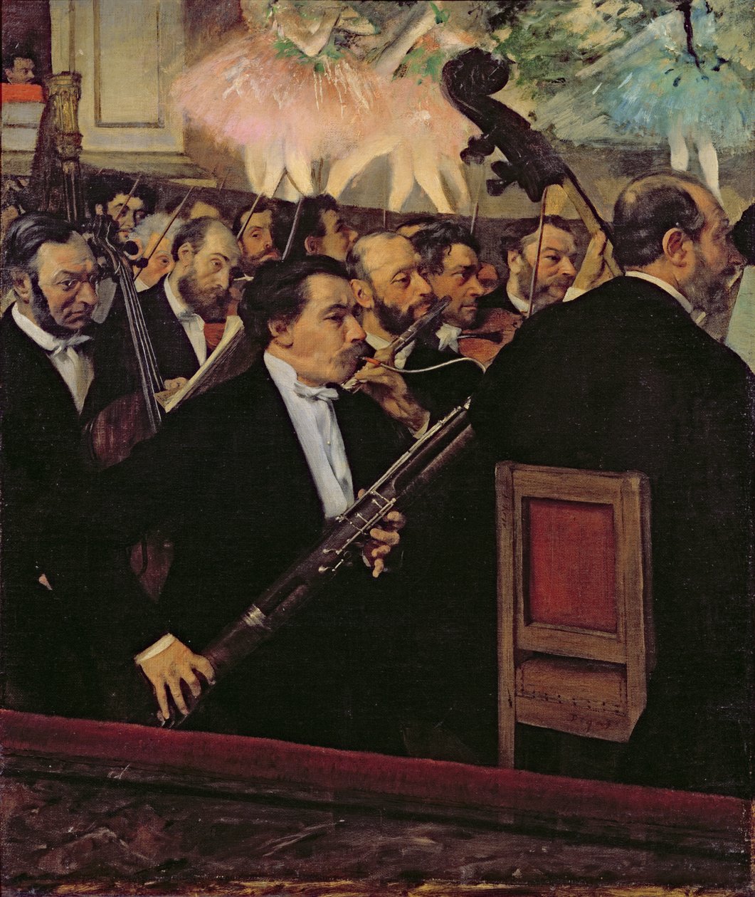The Opera Orchestra, c.1870 (olej na plátně) od Edgar Degas