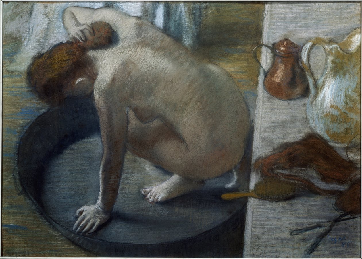 Vana - pastel na kartonu od Edgar Degas