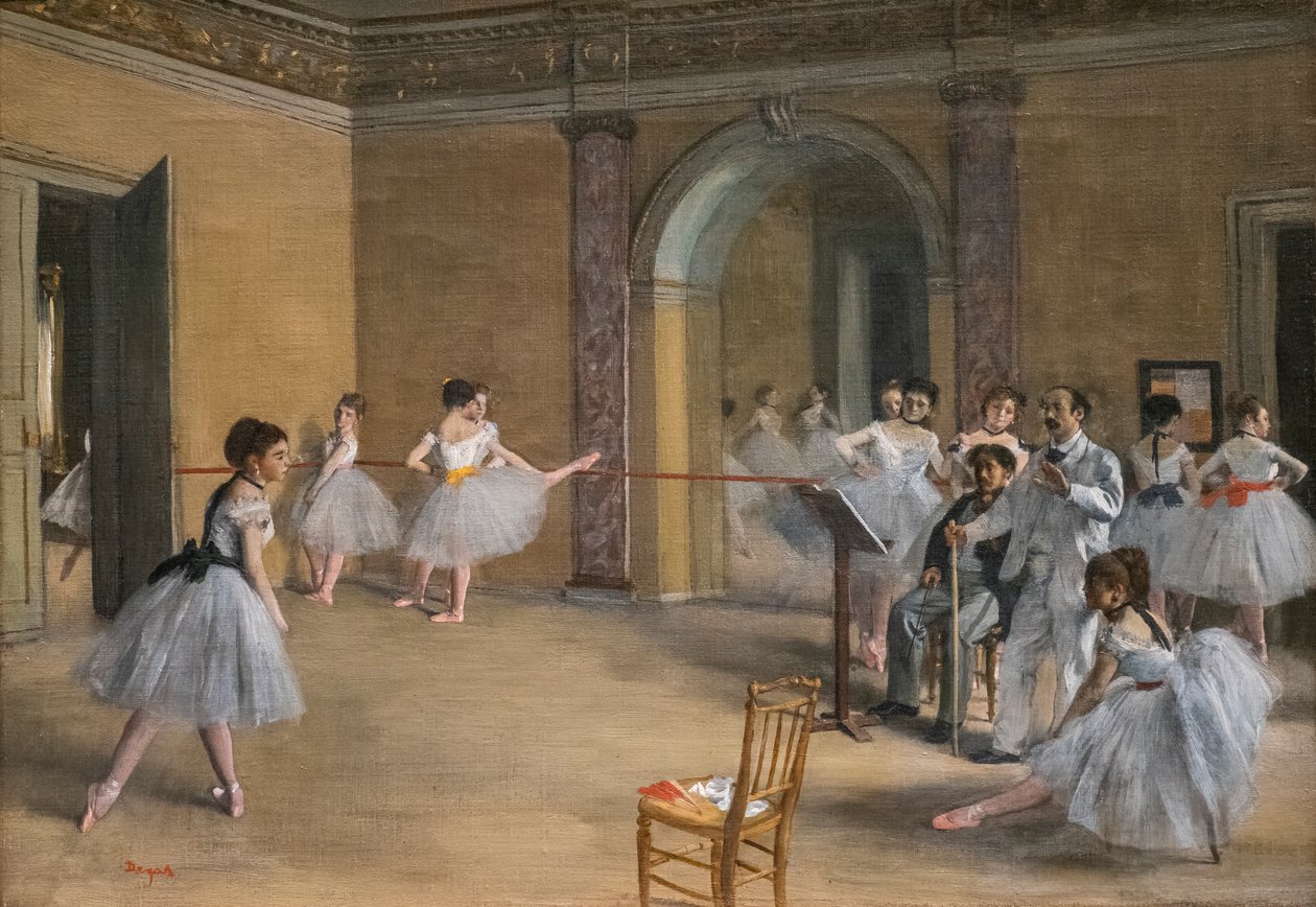 Taneční lekce. 1872. Olej na plátně. od Edgar Degas