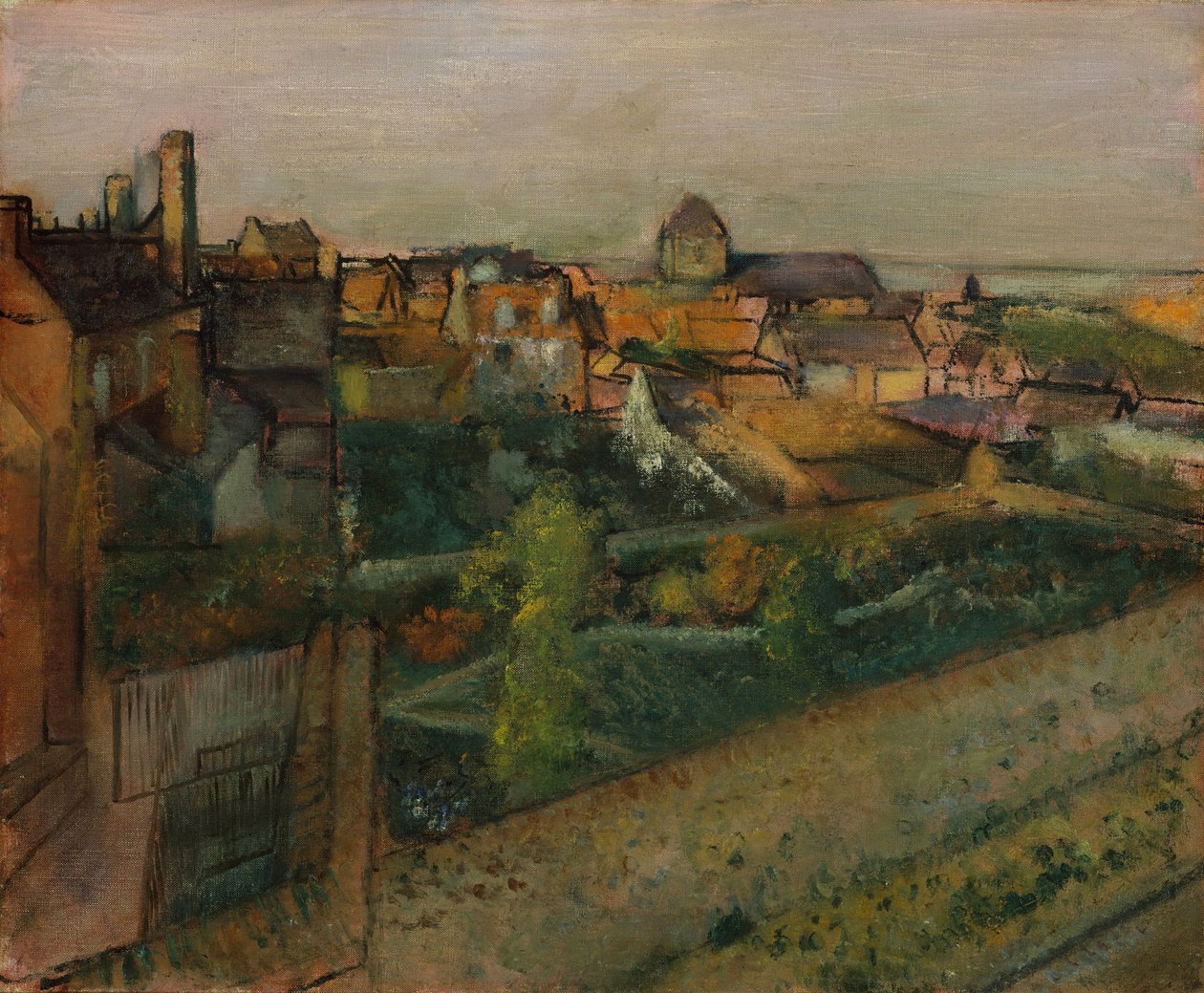 Pohled na Saint-Valéry-sur-Somme, 1896-98 od Edgar Degas