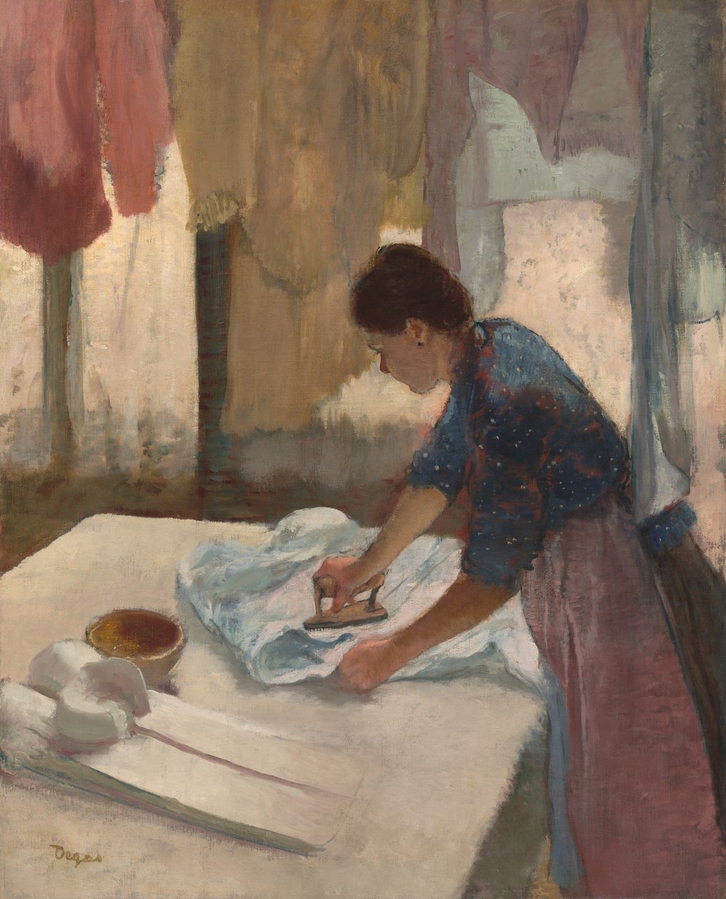 Žena žehlení od Edgar Degas