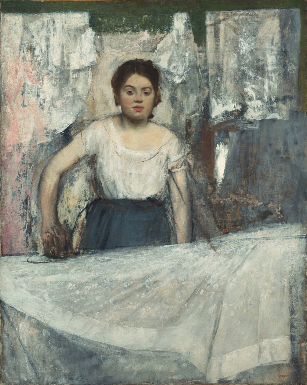 Žena žehlení od Edgar Degas