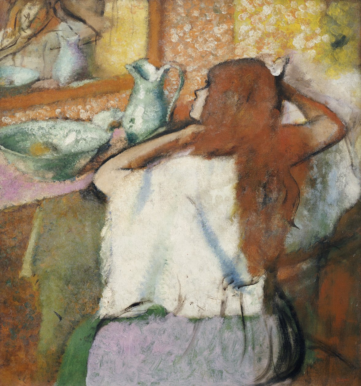 Žena na její toaletě od Edgar Degas
