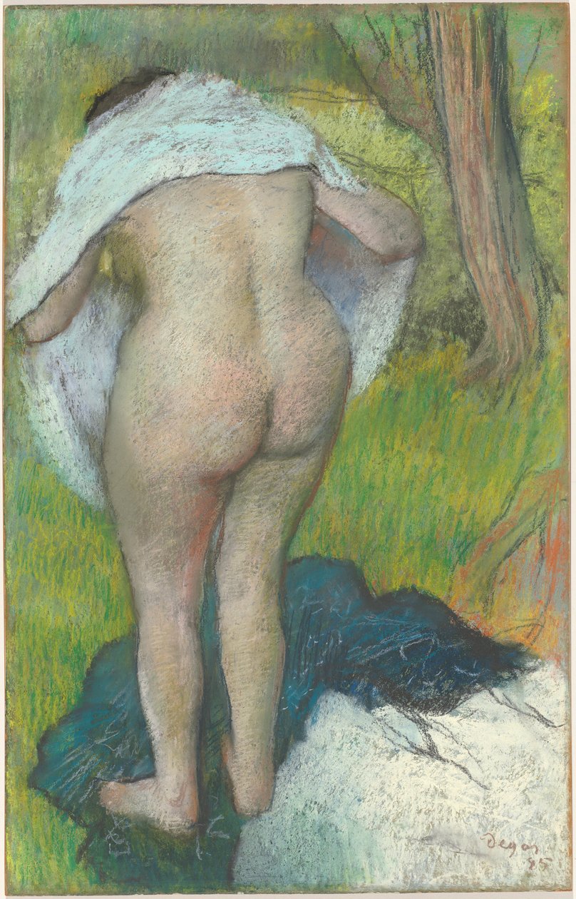 Mladá žena, která se obléká od Edgar Degas