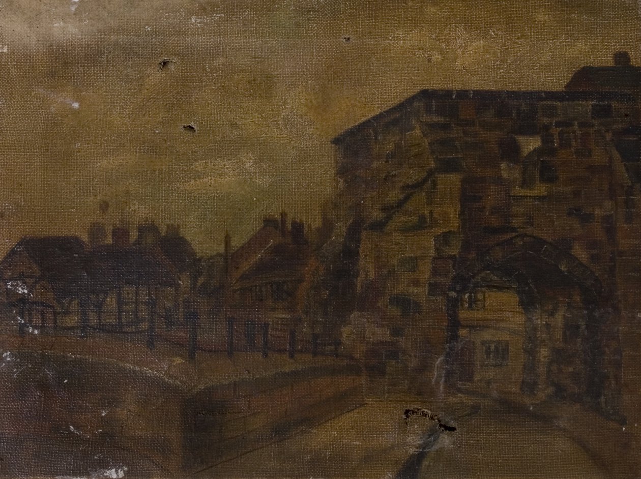 Kolem Cook Street Gate, Coventry, kolem roku 1900 od Edith Elsegood Burrows