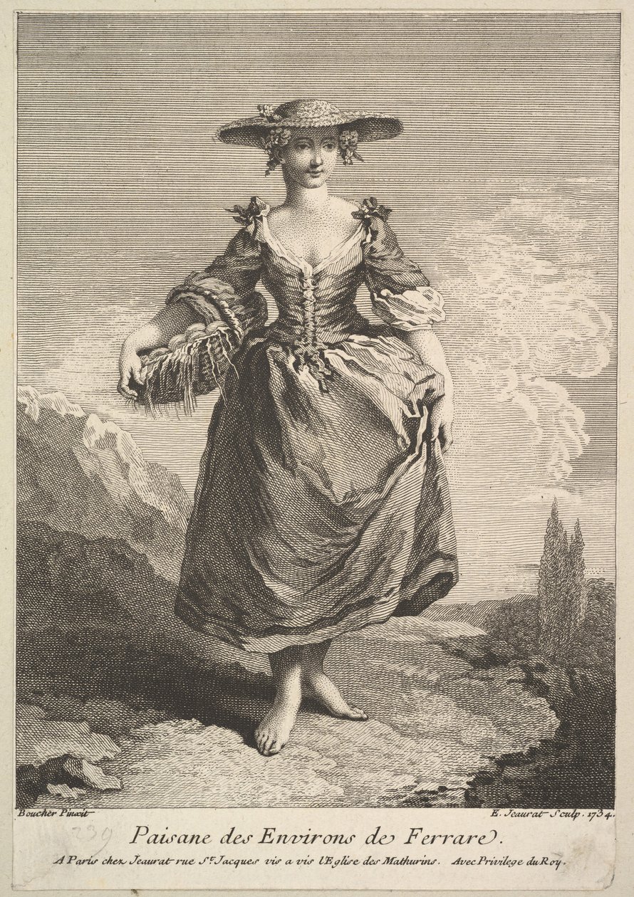 Selka z okolí Ferrary, 1734. od Edme Jeaurat