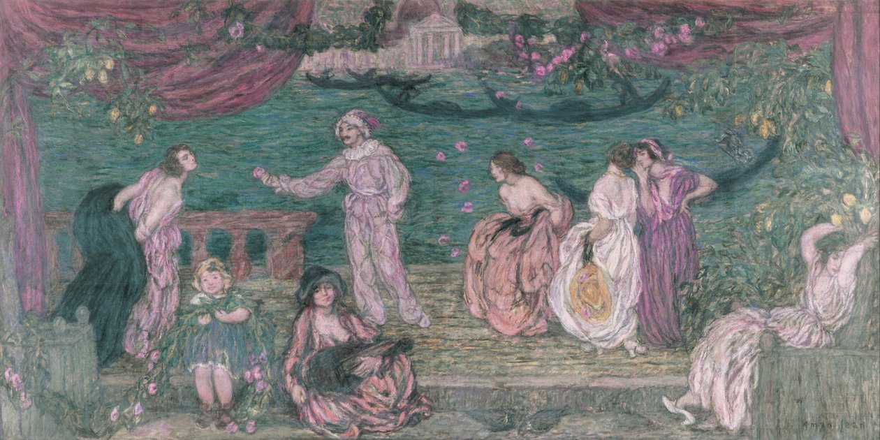 Festival v Benátkách od Edmond Aman Jean