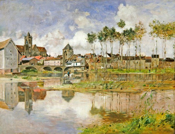 Moret-sur-Loing (olej na plátně) od Edmond Charles Yon