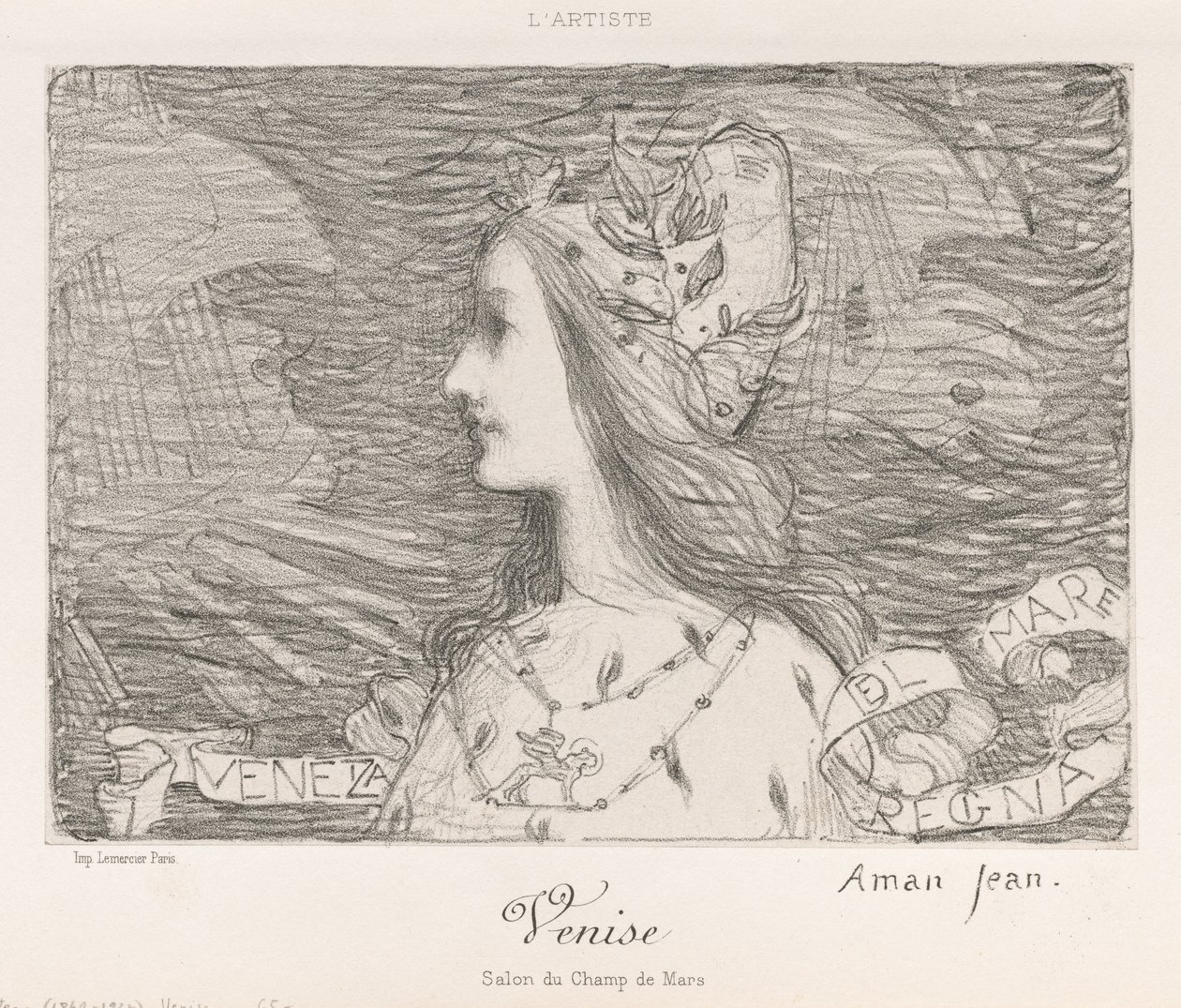 Benátky, 1892. od Edmond François Aman Jean