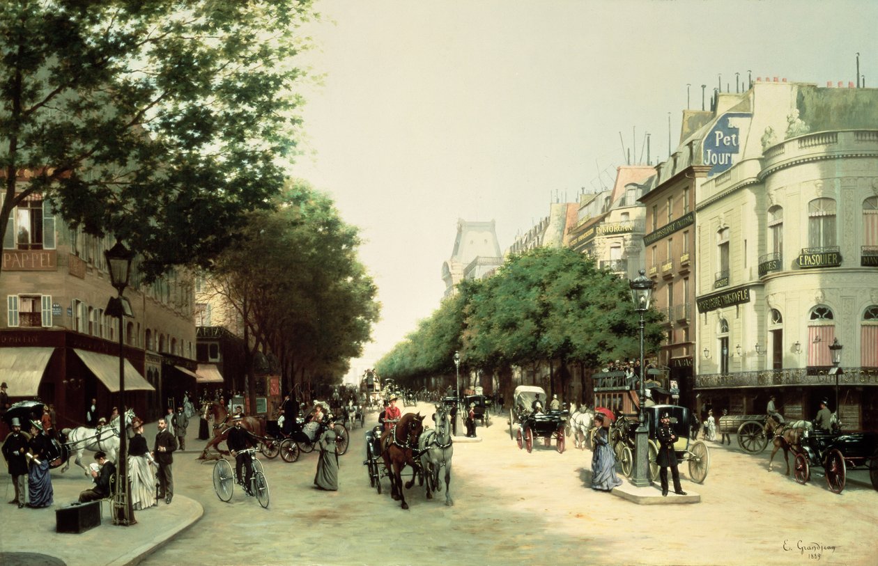 Boulevard des Italové od Edmond Georges Grandjean