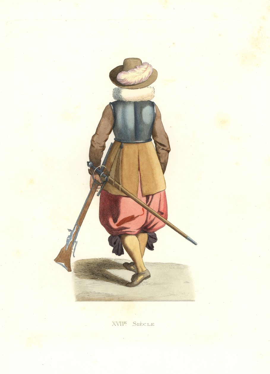Mušketýr z francouzských Flander od Edmond Lechevallier Chevignard