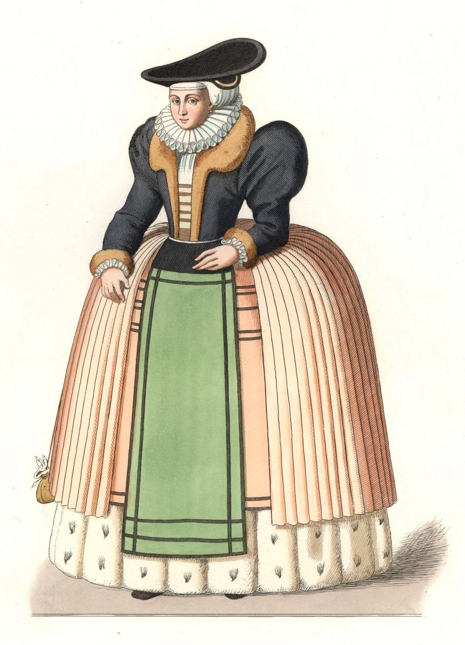 Žena alsaské buržoazie od Edmond Lechevallier Chevignard