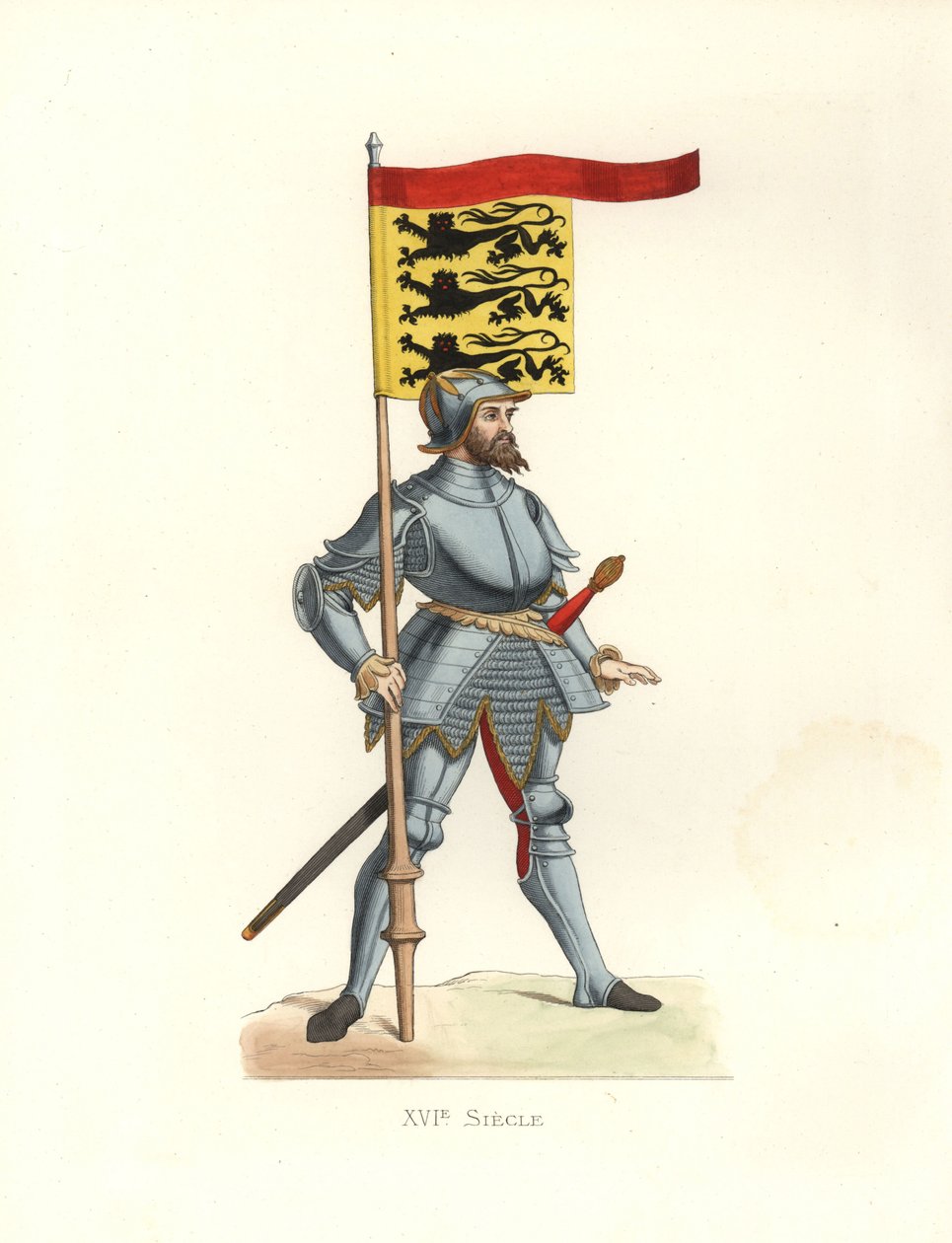 English Man of Arms od Edmond Lechevallier Chevignard