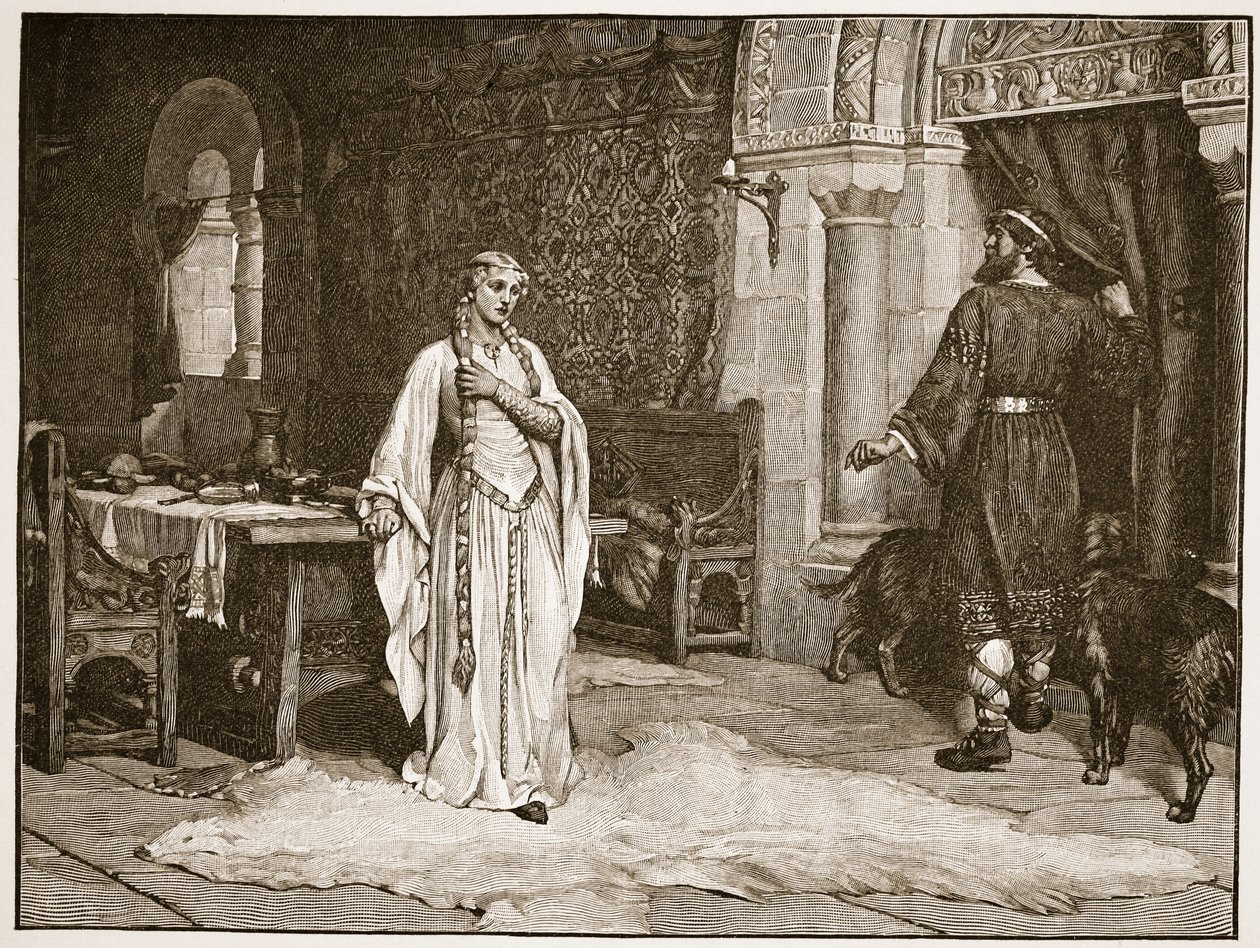 Earl Leofric a Lady Godiva, ilustrace z 