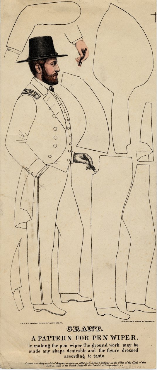 Grant: vzor pro stěrač pera..., 1866 od Edmund Burke Kellogg