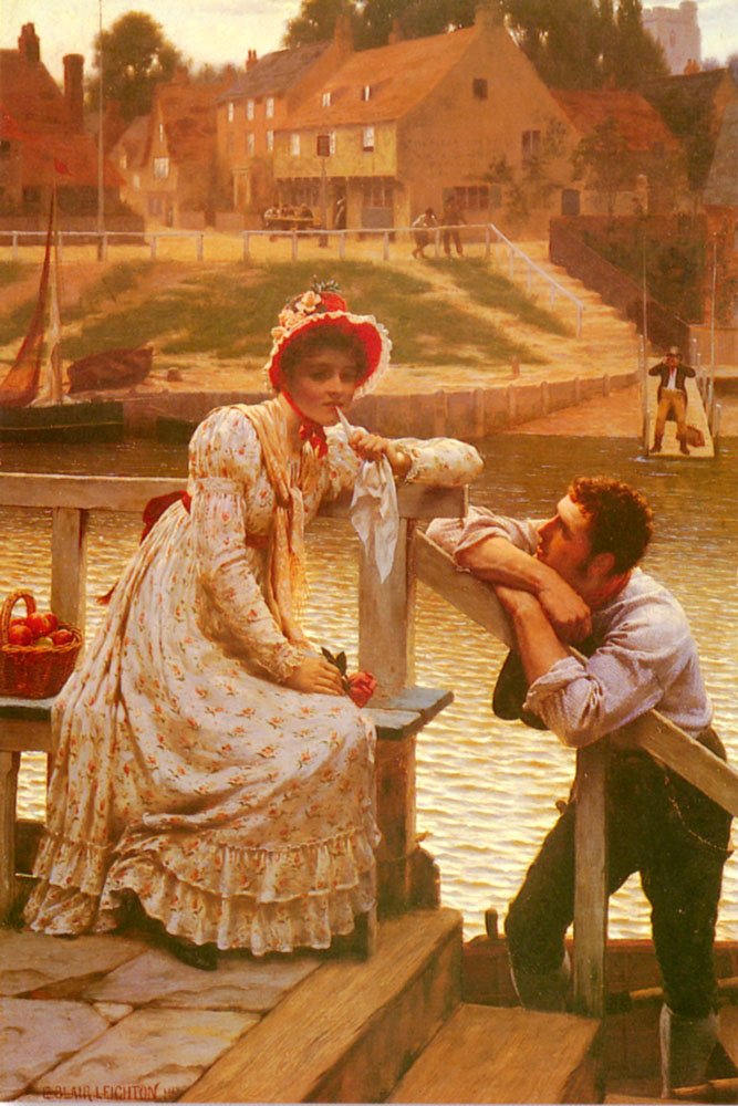 Námluvy od Edmund Leighton