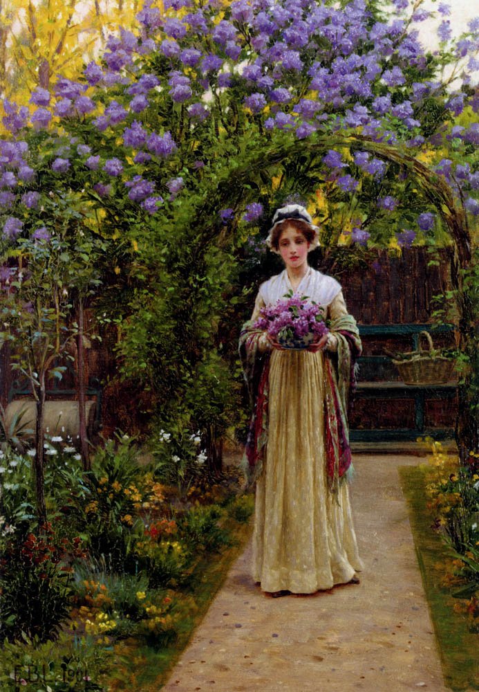 Šeřík od Edmund Leighton