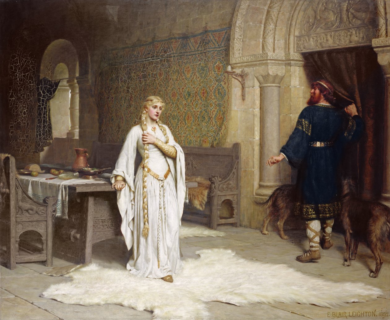 Paní Godiva od Edmund Blair Leighton