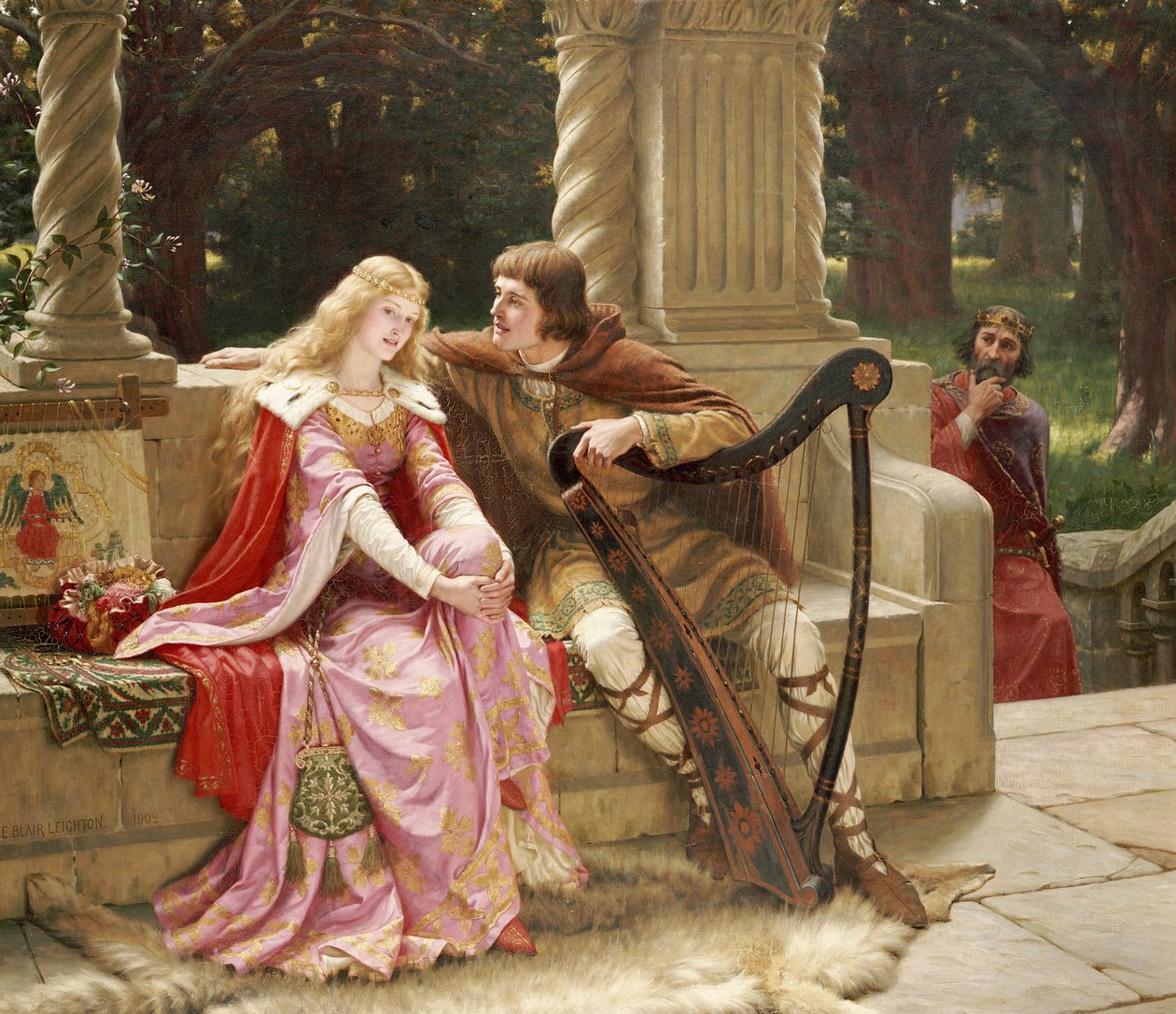 Konec písně, 1902 od Edmund Blair Leighton