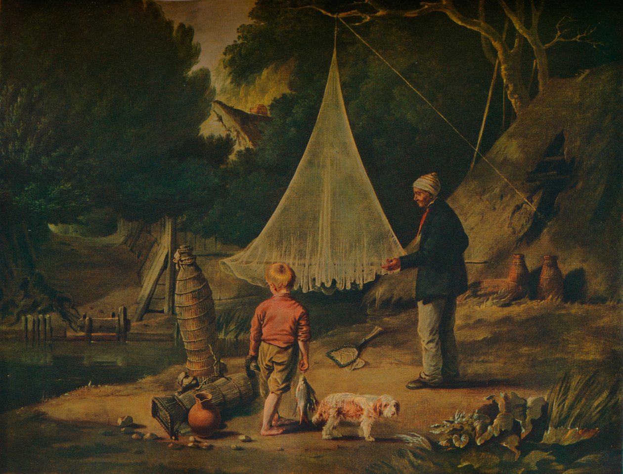 Chytač úhořů, 1812 od Edmund Bristow