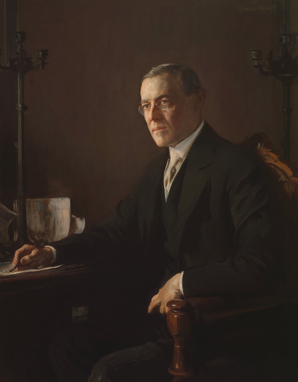 Woodrow Wilson, 1920-1921. od Edmund Charles Tarbell