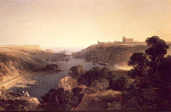 Pohled na Whitby od Edmund John Niemann
